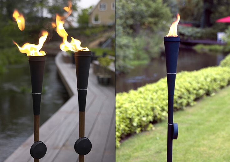 Skap hygge i hagen med fakler