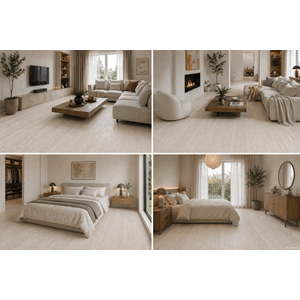 Meister Eik Parkett Milk Cream Børstet Ultramattlakk