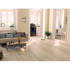 Saga Premium Eik Coconut mattlakkert parkett