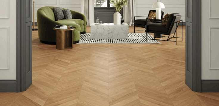 Chevron-gulv – tidløst og elegant