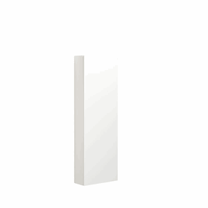 Dansani Høyskap 1 dør 120*40*16 cm Glatt, R, Hvit matt