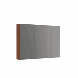 Dansani Speilskap Primo 3 dører 80*120 cm Rødbrun eik, Stikk