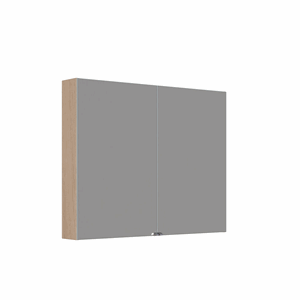 Dansani Speilskap Style 2 dører 80*100 cm Lys eik