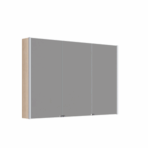 Dansani Speilskap Ambi 3 dører 80*120 cm Lys eik