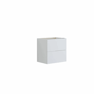Dansani Servantskap 2sk. (24+24) 48*50*35 cm Glatt, Hvit mat