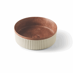 Bathco Wadi, rød rustik Ø35cm