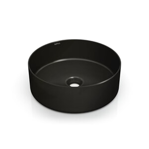 Bathco Dinan rund servant, sort matt
