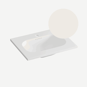Marmorline Nice 60 heldekkende servant, Lys beige