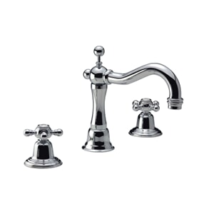 Damixa Tradition servantkran 3-hulls m/fast tut, krom