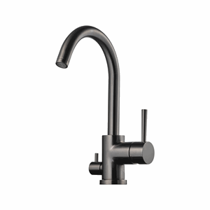 Tapwell EVO 184 brushed black chrome kjøkkenbatteri med avst
